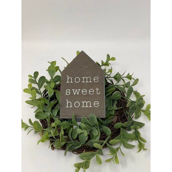 Farmhouse Mini Sign Home Sweet Home Tiered Tray Decor Brown Gray Neutral Kitchen - Picture 7 of 7